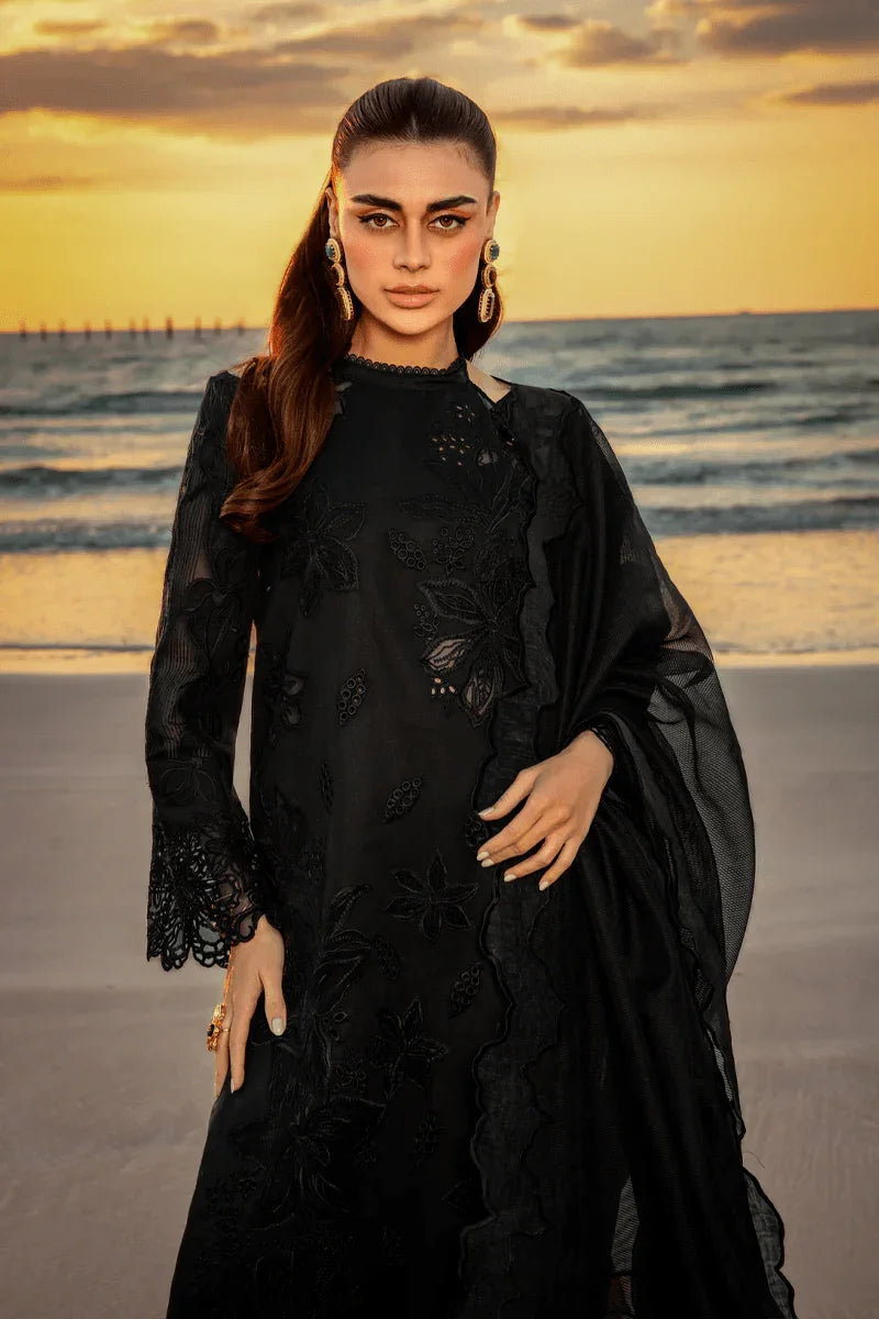 Rang Rasiya Premium Embroidered Lawn Unstitched Suit D - 01 RAMEEN - 3 Pieces Lawn - Zainabjees