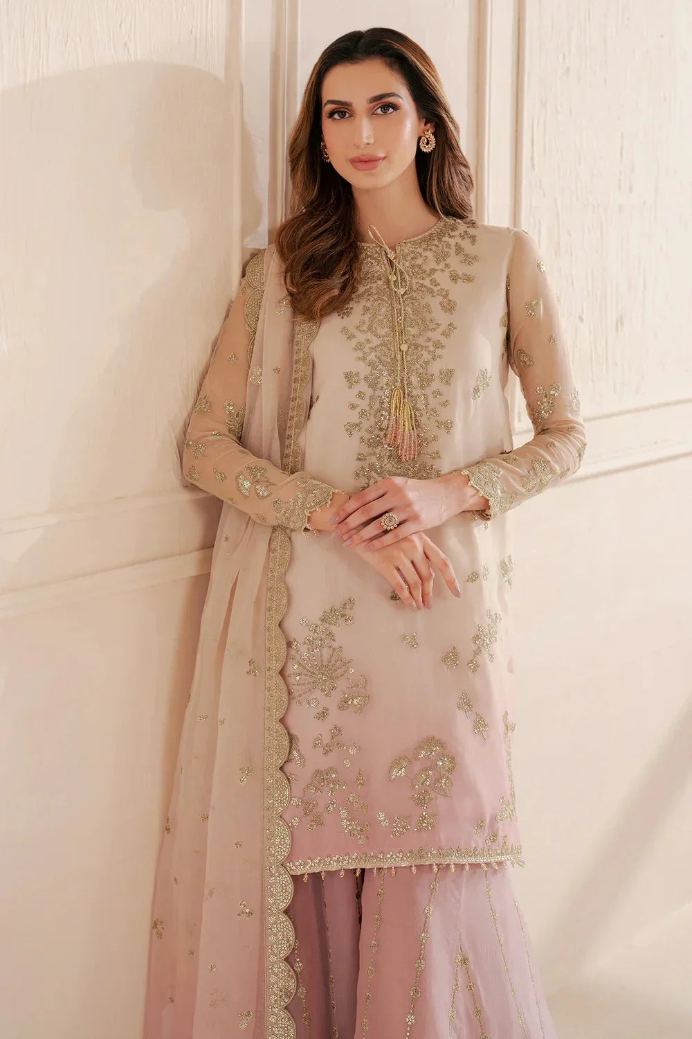 Jazmin Luxury Chiffon Embroidered Collection 3 Pc Unstitched Uc-3067