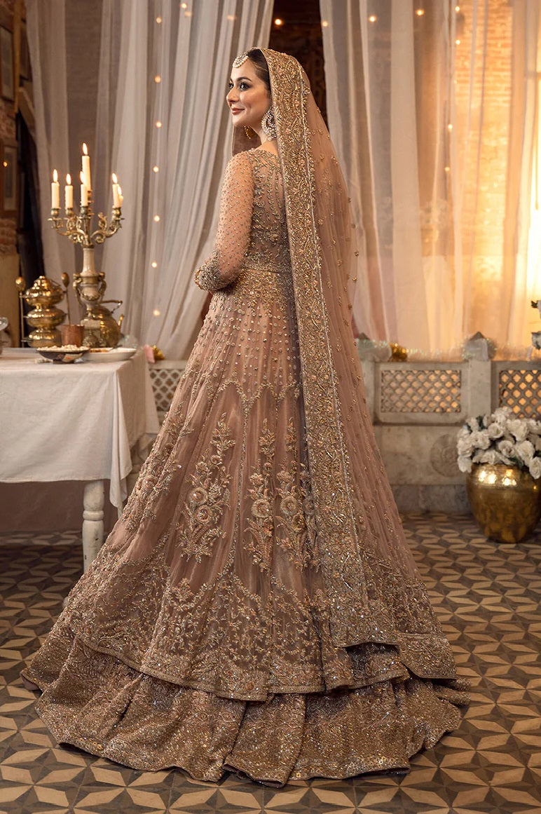 Faiza Saqlain Net Embroidered 3 Piece Unstitched Mahra