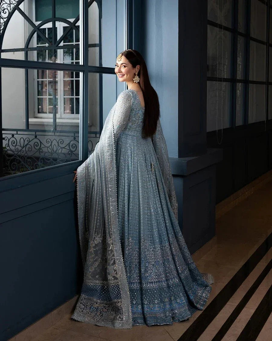 Faiza Saqlain Wedding Festive Net Embroidered Unstitched 3 Piece Miyah - 3 Pieces Net Embroidered - Zainabjees