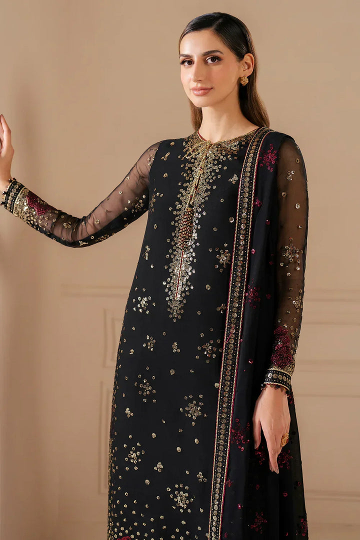 Jazmin Luxury Chiffon Embroidered 3 Pc Collection Unstitched UC - 3070 - 3 Pieces Chiffon - Zainabjees
