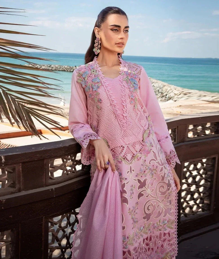 Rang Rasiya Elegant Lawn Embroidered 3 Piece Unstitched Suit Natalia - 3 Pieces Lawn - Zainabjees