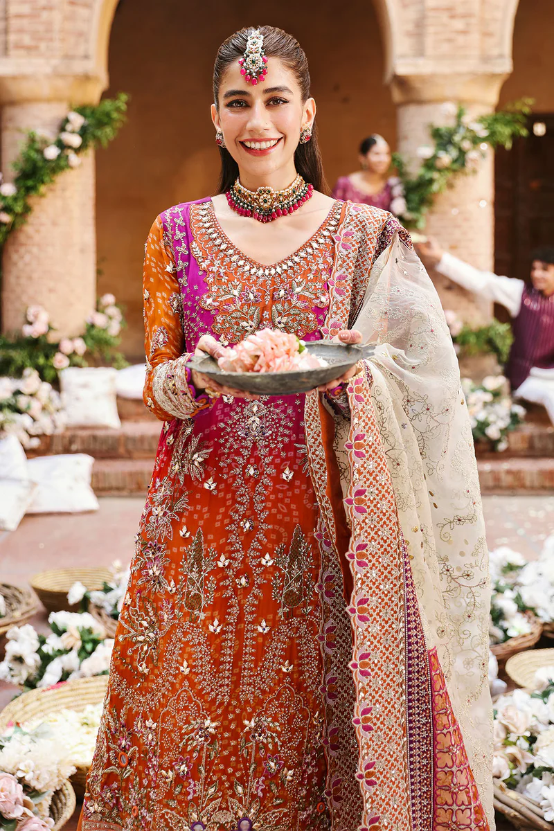 Nureh Jhoomro Embroidered Chiffon Unstitched 3Pc Suit NL 66 BANO