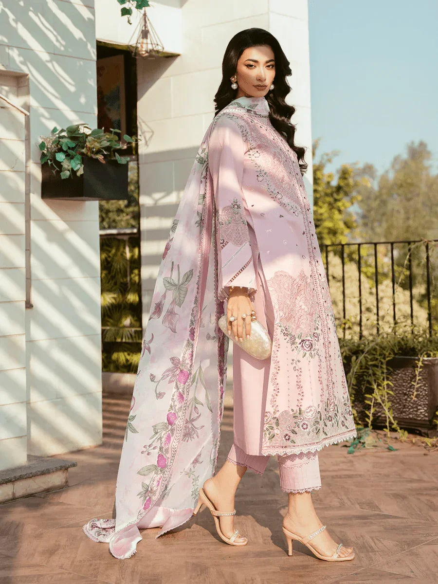 Bin Ilyas Luxury Lawn Embroidered 3 Pc Unstitched Collection 313 - B KAYRA - 3 Pieces Lawn - Zainabjees