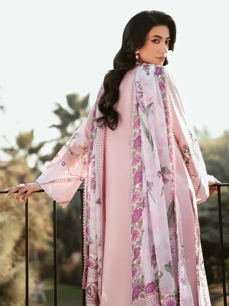 Bin Ilyas Luxury Lawn Embroidered 3 Pc Unstitched Collection 313 - B KAYRA - 3 Pieces Lawn - Zainabjees