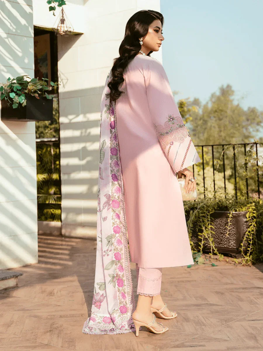 Bin Ilyas Luxury Lawn Embroidered 3 Pc Unstitched Collection 313 - B KAYRA - 3 Pieces Lawn - Zainabjees