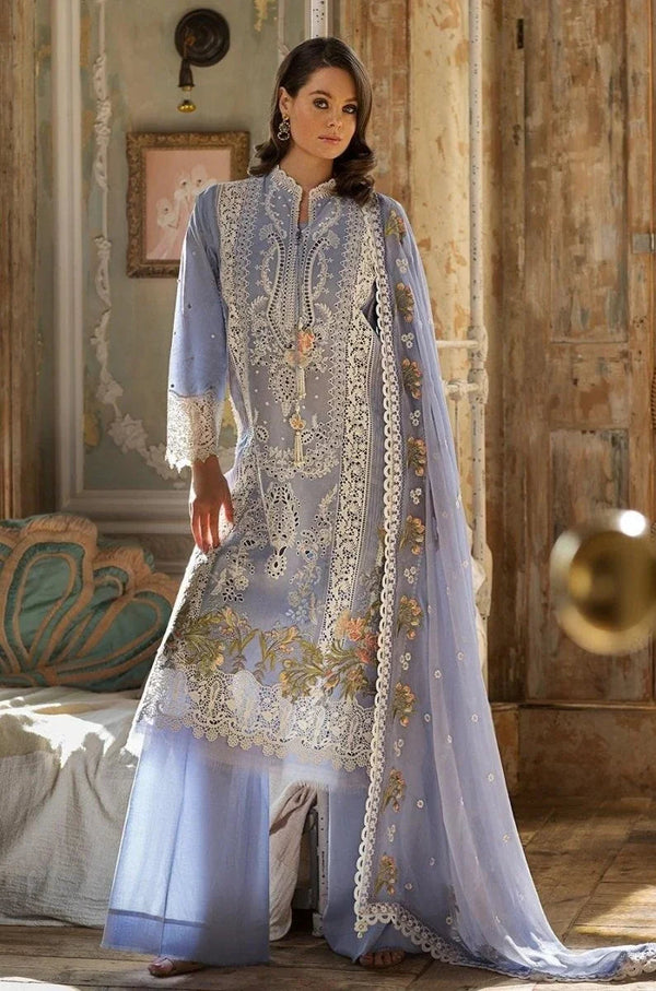 Sobia Nazir Luxury Lawn Chiken Kari Unstitched VITAL Embroidered Collection 1 - B - 3 Pieces Lawn - Zainabjees