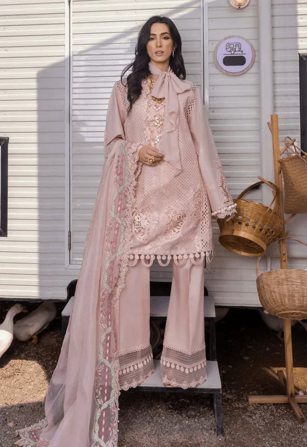 Saira Shakira Luxury Lawn Embroidered 3 Pieces Unstitched LEYLA A - 3 Pieces Lawn - Zainabjees