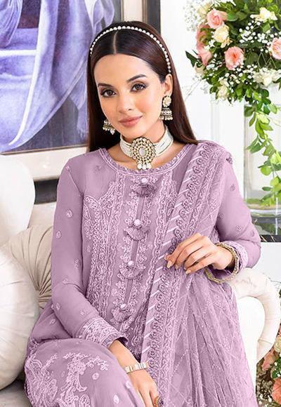 Asim Jofa Chiffon Embroidered Collection Unstitched Jhilmil - 3 Pieces Chiffon - Zainabjees