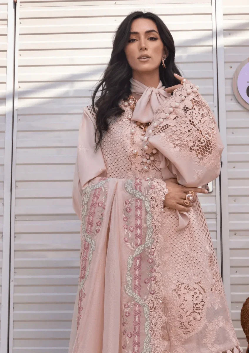 Saira Shakira Luxury Lawn Embroidered 3 Pieces Unstitched LEYLA A - 3 Pieces Lawn - Zainabjees