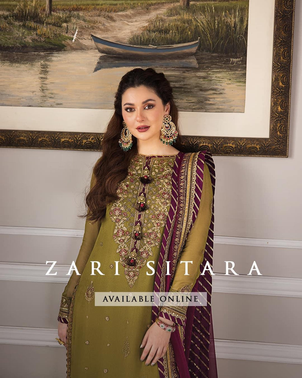 Asim Jofa Zari Sitara Embroidered Chiffon Unstitched 3 Piece Dress - AJZS 06 - 3 pieces chiffon - Zainabjees