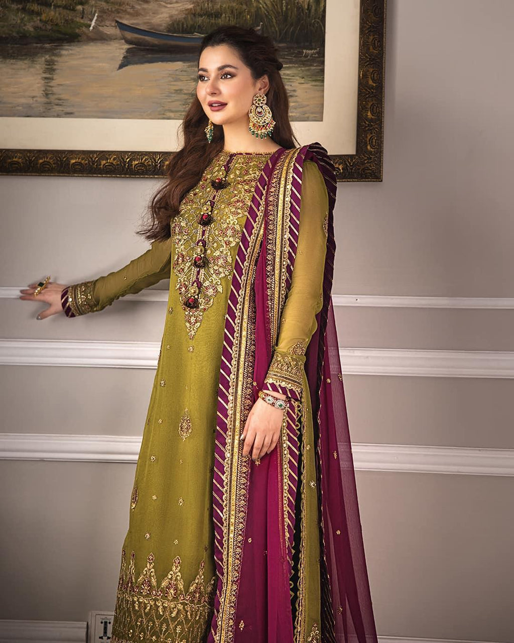 Asim Jofa Zari Sitara Embroidered Chiffon Unstitched 3 Piece Dress - AJZS 06 - 3 pieces chiffon - Zainabjees