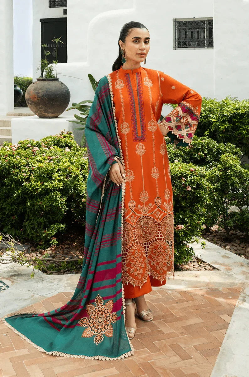 Zainab Chottani Embroidered Chikankari Suits Unstitched 3 Piece D1A Zynah - Eid Collection - 3 Pieces Lawn - Zainabjees