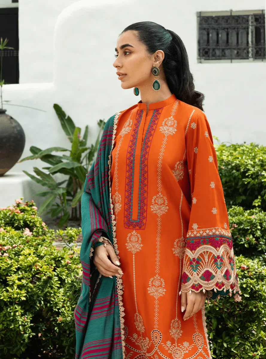 Zainab Chottani Embroidered Chikankari Suits Unstitched 3 Piece D1A Zynah - Eid Collection - 3 Pieces Lawn - Zainabjees