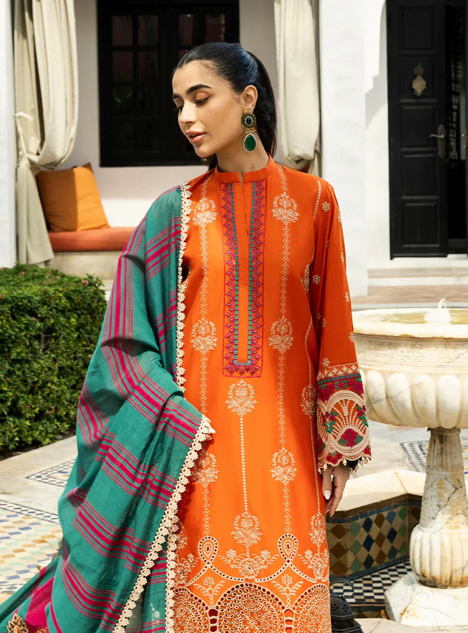 Zainab Chottani Embroidered Chikankari Suits Unstitched 3 Piece D1A Zynah - Eid Collection - 3 Pieces Lawn - Zainabjees