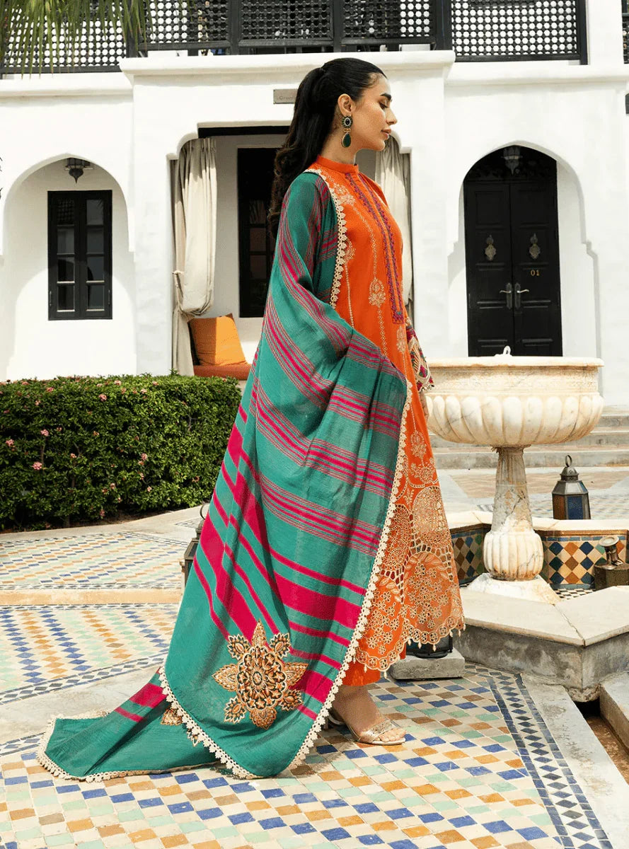 Zainab Chottani Embroidered Chikankari Suits Unstitched 3 Piece D1A Zynah - Eid Collection - 3 Pieces Lawn - Zainabjees