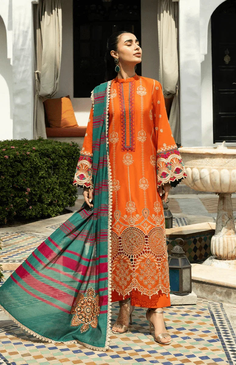 Zainab Chottani Embroidered Chikankari Suits Unstitched 3 Piece D1A Zynah - Eid Collection - 3 Pieces Lawn - Zainabjees