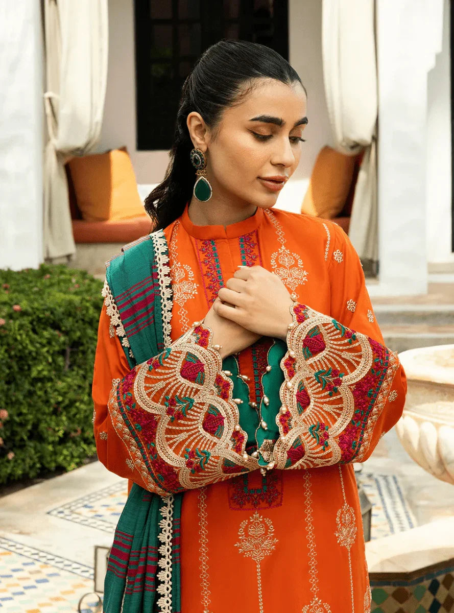 Zainab Chottani Embroidered Chikankari Suits Unstitched 3 Piece D1A Zynah - Eid Collection - 3 Pieces Lawn - Zainabjees