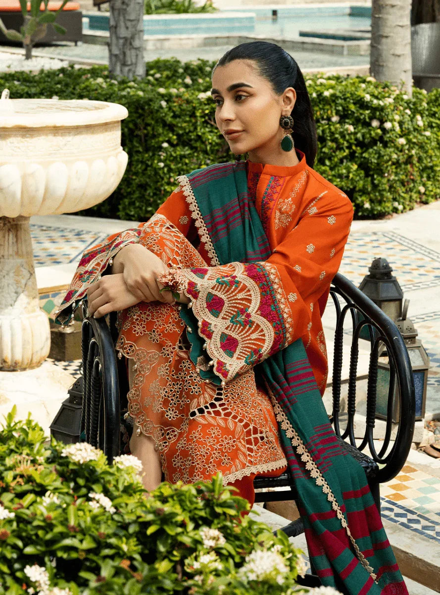 Zainab Chottani Embroidered Chikankari Suits Unstitched 3 Piece D1A Zynah - Eid Collection - 3 Pieces Lawn - Zainabjees