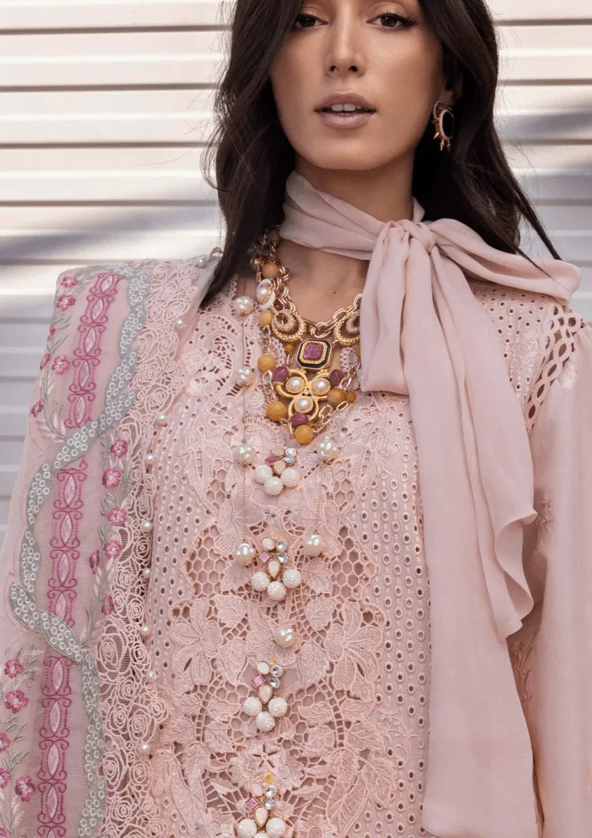 Saira Shakira Luxury Lawn Embroidered 3 Pieces Unstitched LEYLA A - 3 Pieces Lawn - Zainabjees