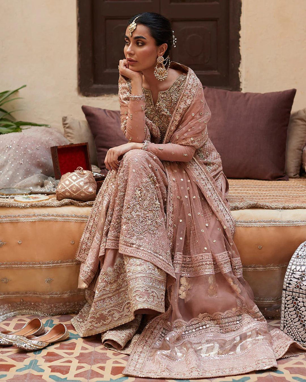 Faiza Saqlain Formals - Zeena Pure Chiffon Embroidered 3 Pieces Unstitched - 3 Pieces Organza - Zainabjees
