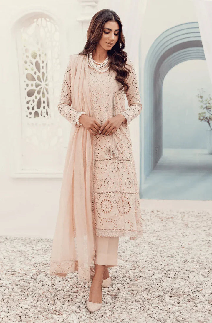 Sabeen Abbas Luxury Lawn Embroidered 3 Pc Chiken Kari Collection ELLIE - 3 Pieces Lawn - Zainabjees