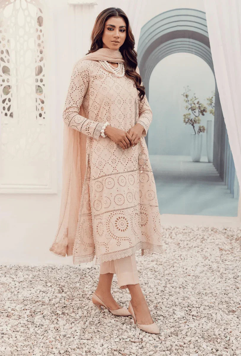 Sabeen Abbas Luxury Lawn Embroidered 3 Pc Chiken Kari Collection ELLIE - 3 Pieces Lawn - Zainabjees