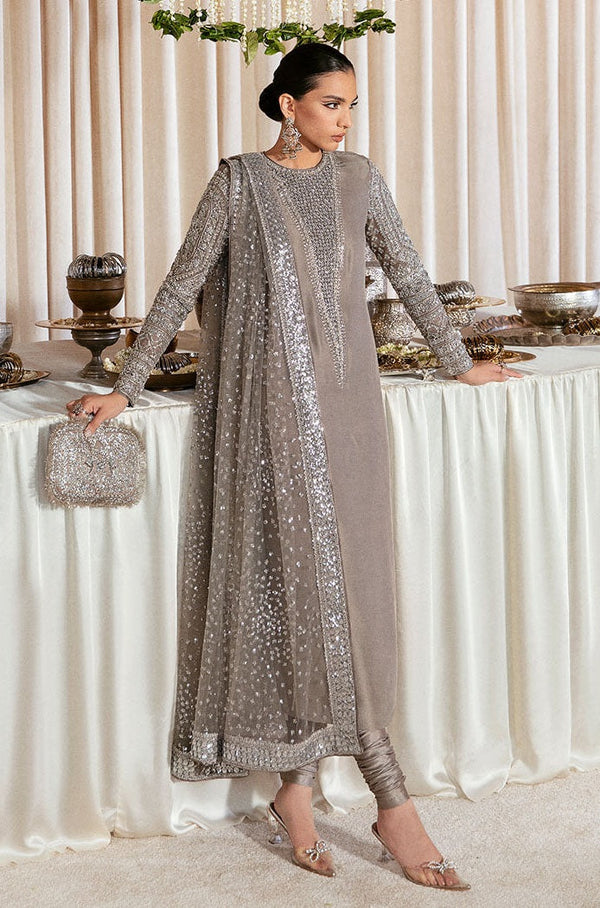 Hussain Rehar Luxury Raw Silk Unstitched Collection LUCENT EC 135 Formal Raw Silk