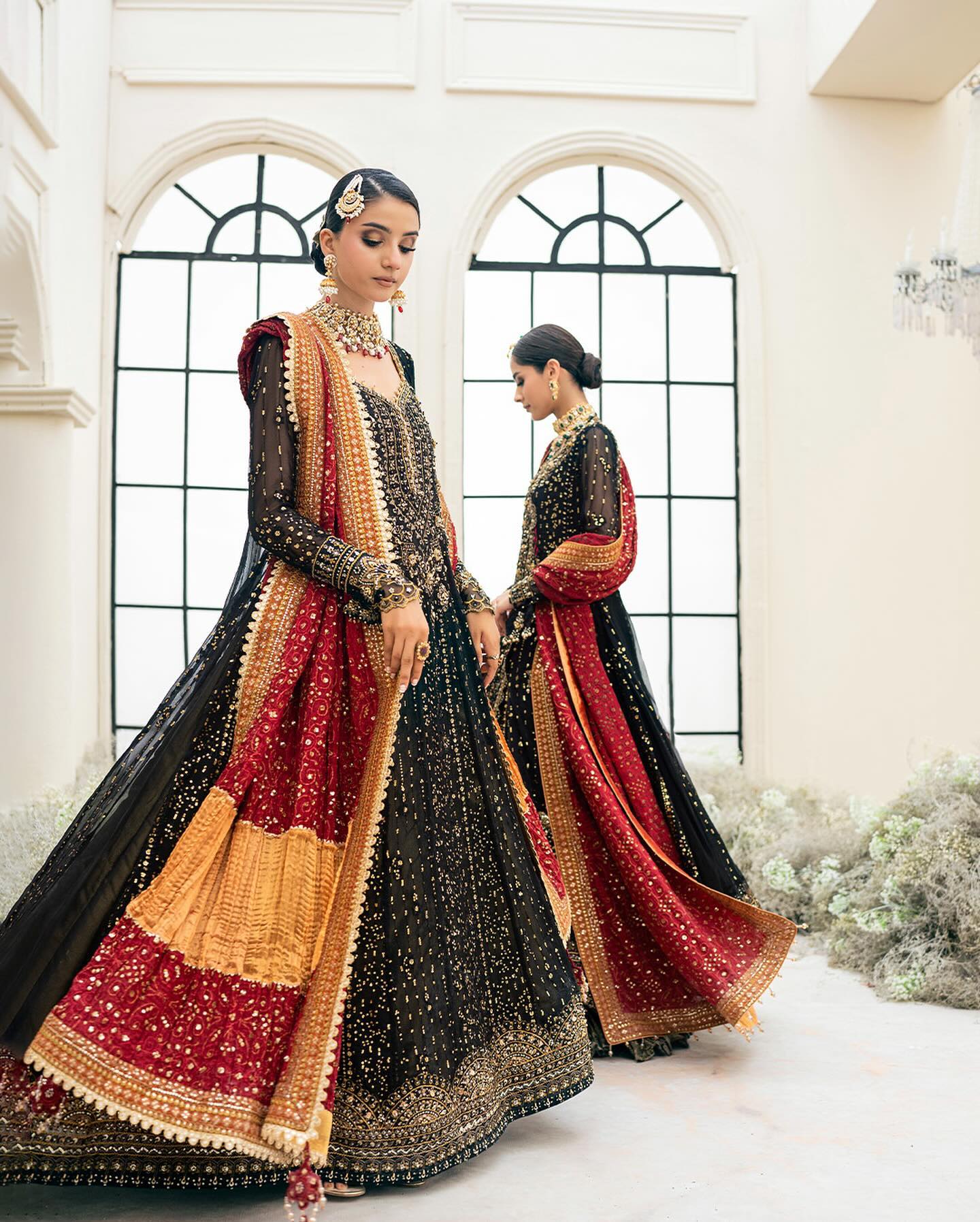AIK ATELIER Luxury Chiffon Unstitched Embroidered Collection Look 01