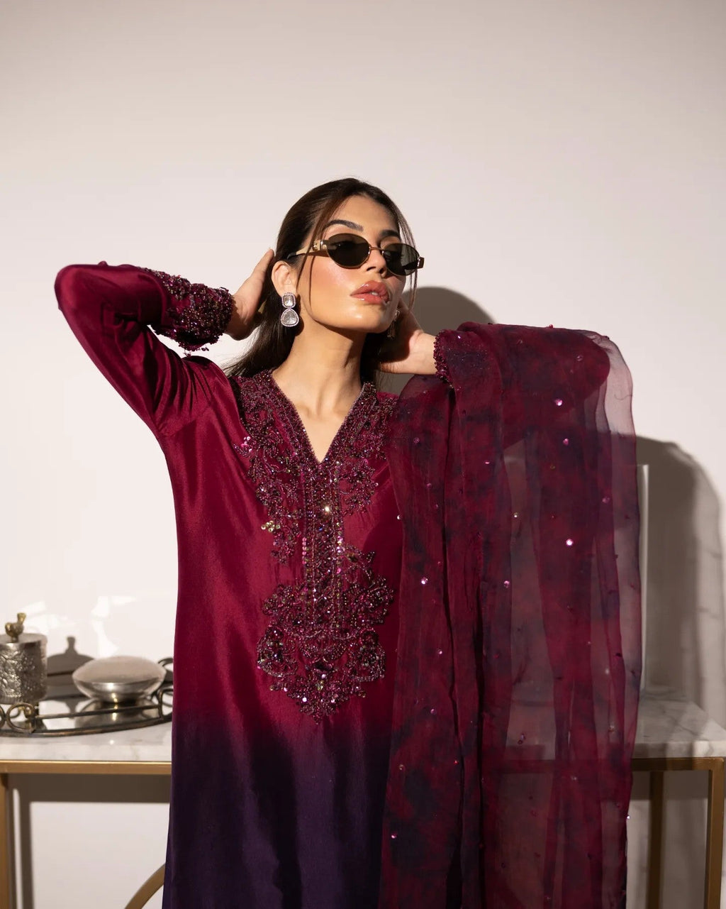 Kanwal Malik Luxury Hand Made Raw silk Collection AROHA