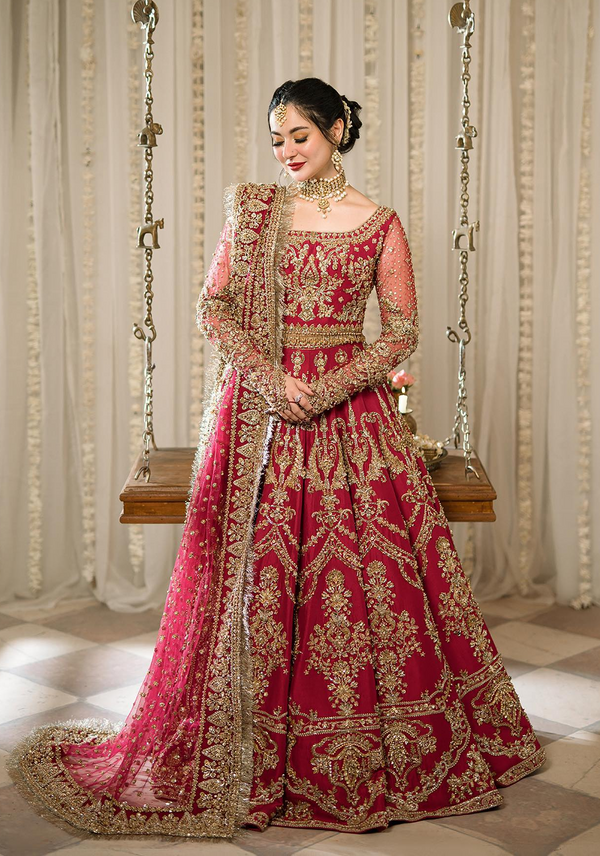 Faiza Saqlain Luxury Raw Silk Hand Emblishment Wedding Collection ARUSA-05