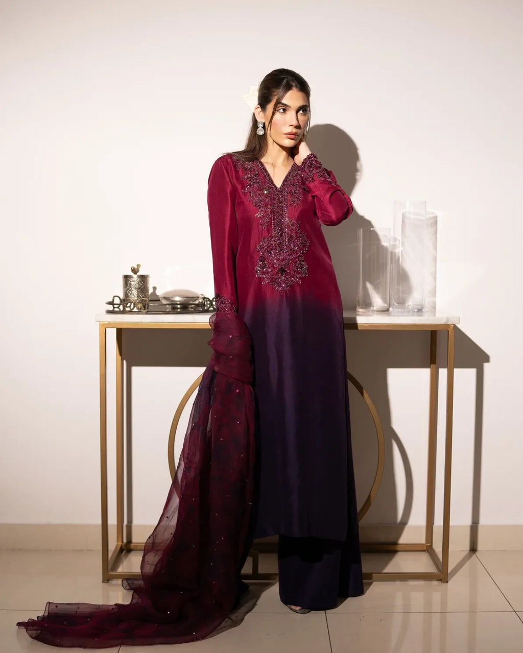 Kanwal Malik Luxury Hand Made Raw silk Collection AROHA