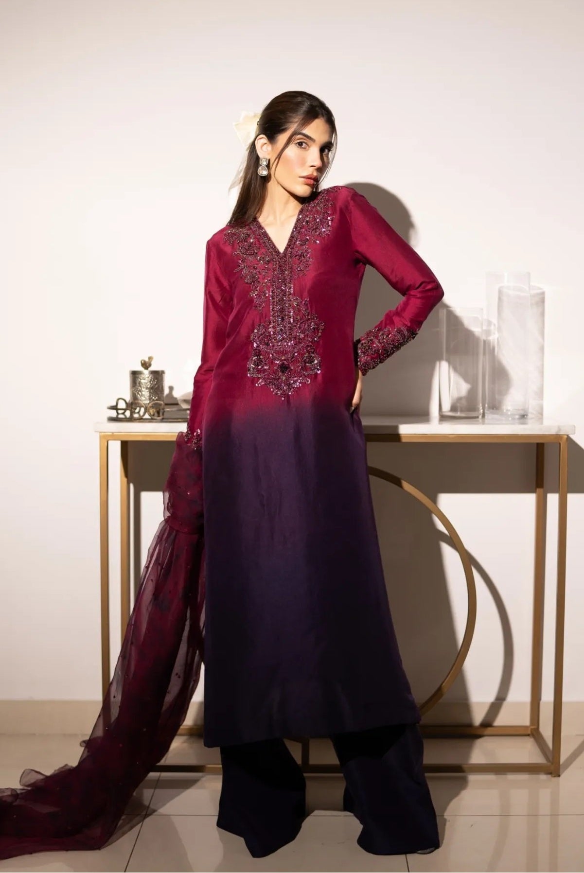 Kanwal Malik Luxury Hand Made Raw silk Collection AROHA