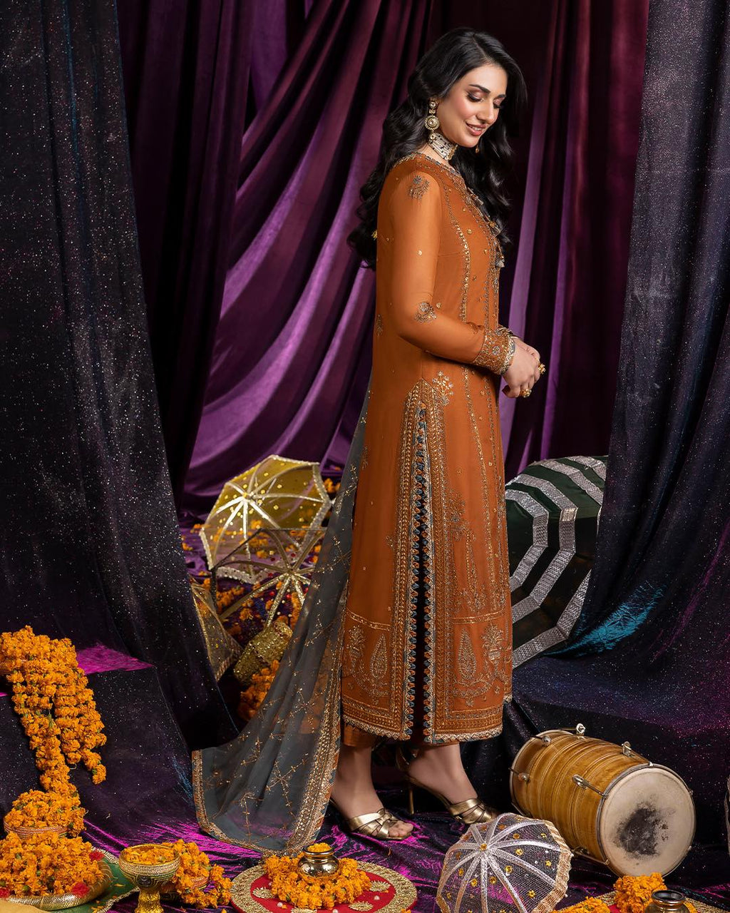 Asim Jofa Luxury Embroidered Chiffon Collection AJDA - 15
