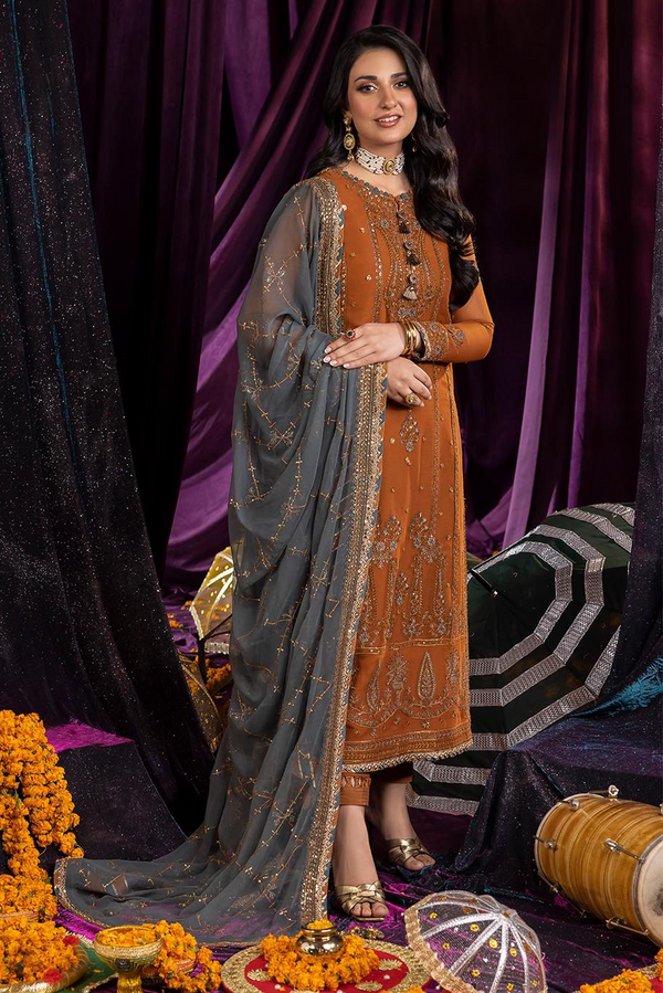 Asim Jofa Luxury Embroidered Chiffon Collection AJDA - 15