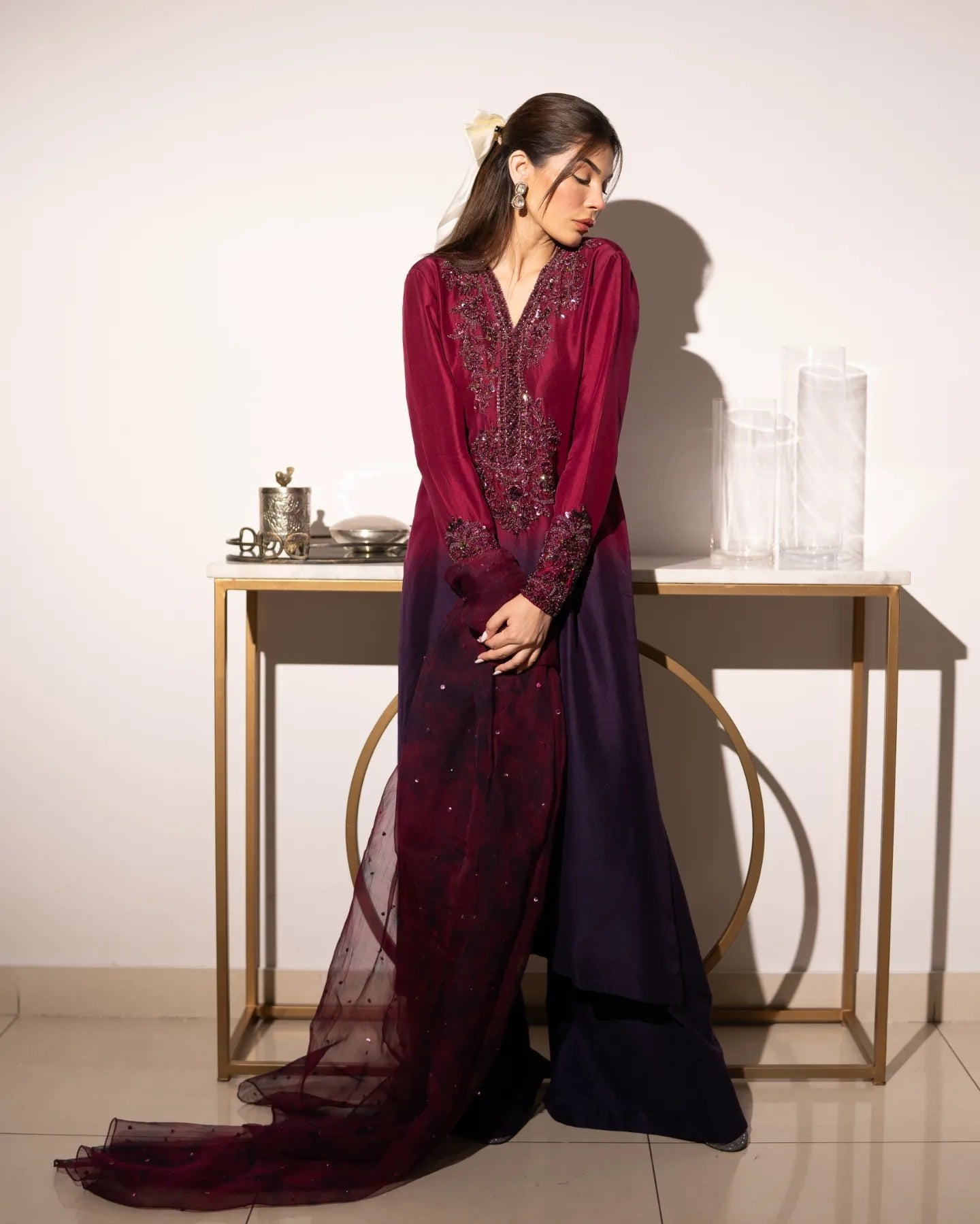 Kanwal Malik Luxury Hand Made Raw silk Collection AROHA