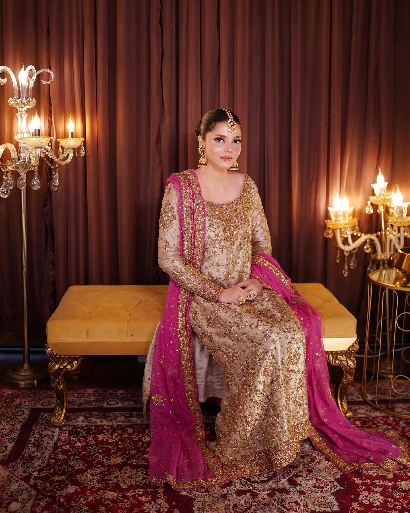 Haris Shakeel Mesuri Hand Embellished 3Pc Unstitched Wedding Collection