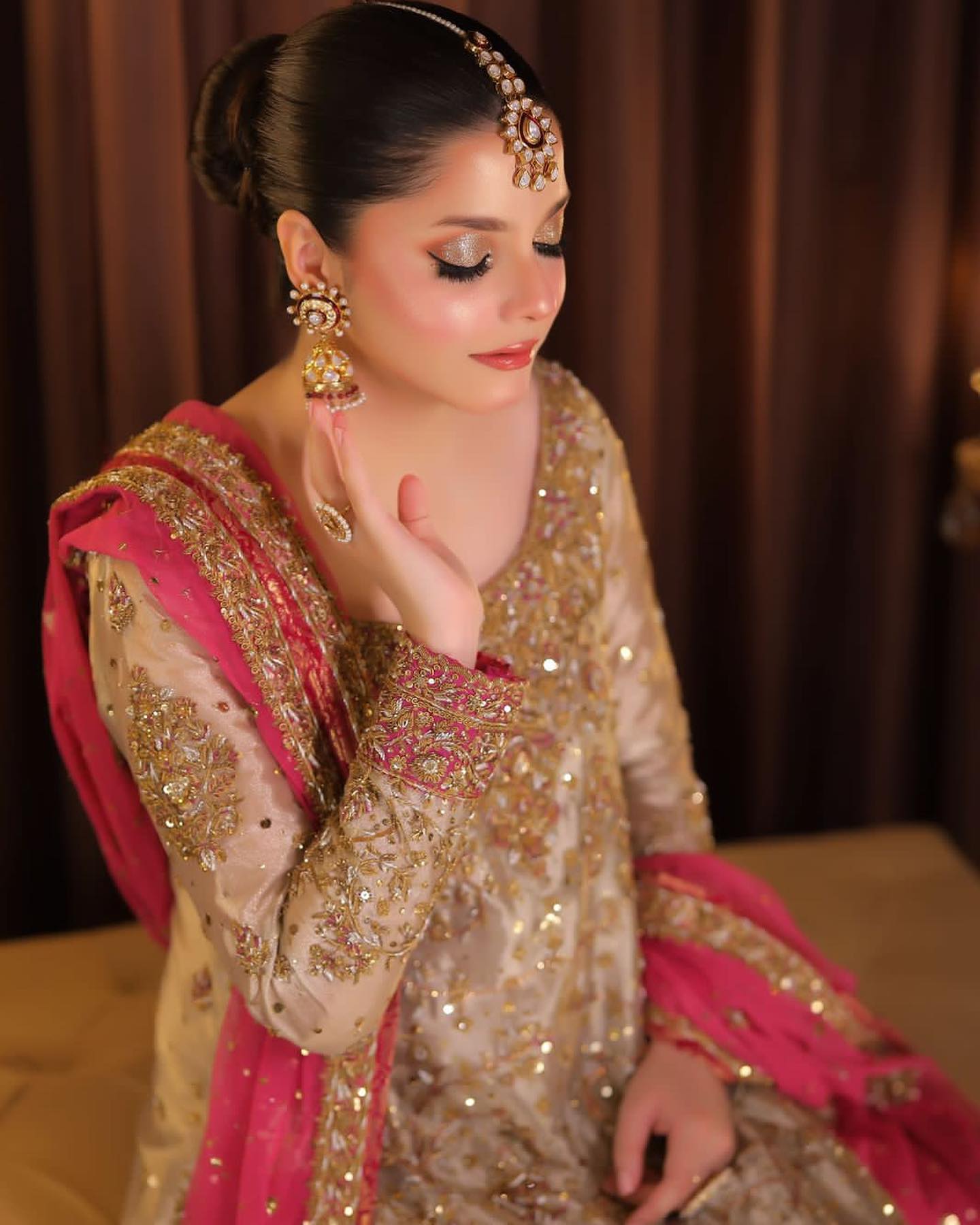 Haris Shakeel Mesuri Hand Embellished 3Pc Unstitched Wedding Collection
