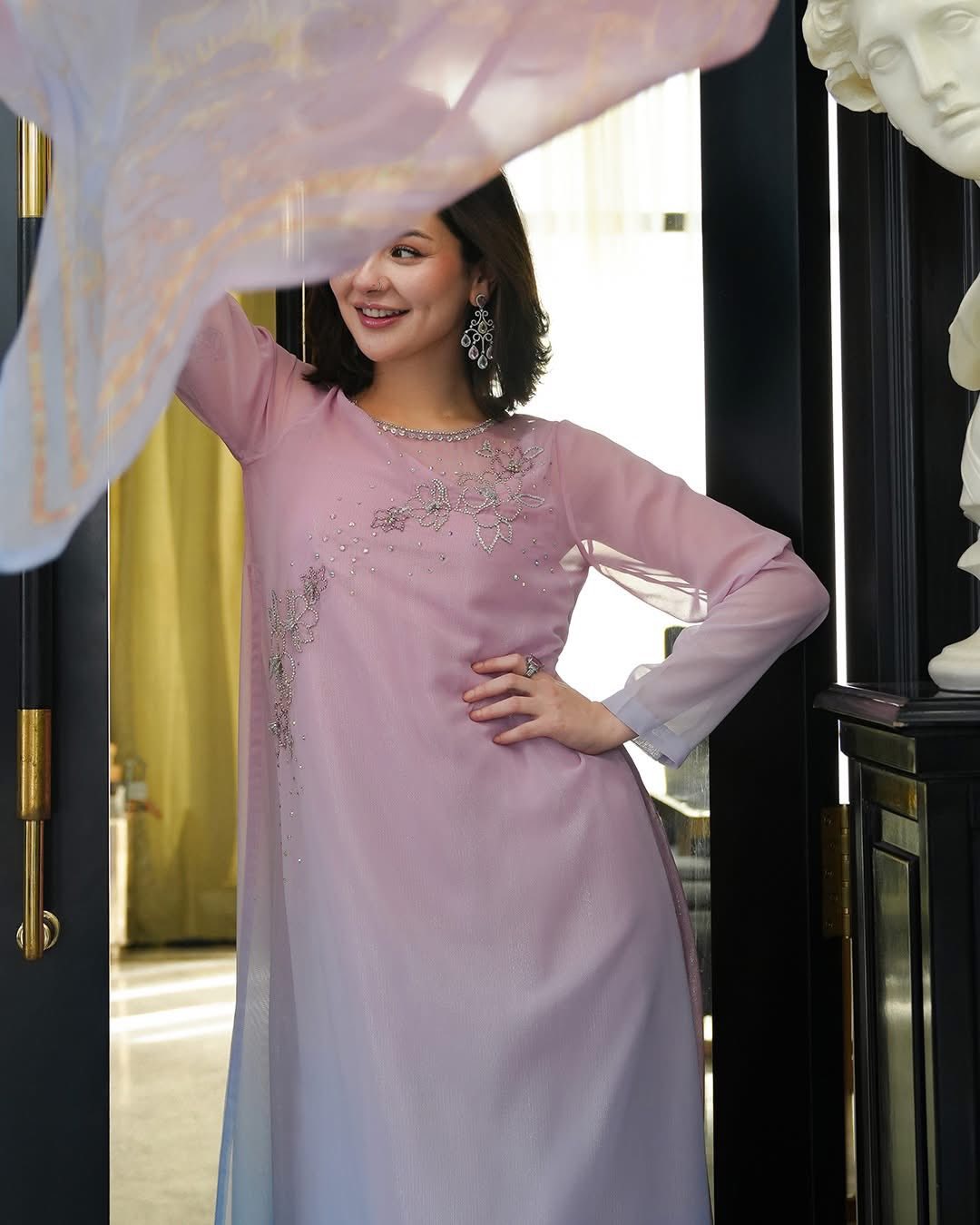 Anzaal Long Lulusar Luxury Chiffon Embroidered 3 Pc Unstitched Collection