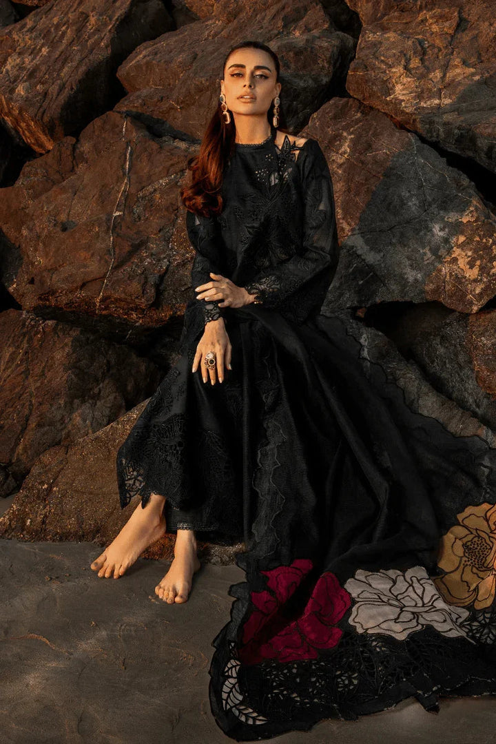 Rang Rasiya Premium Embroidered Lawn Unstitched Suit D - 01 RAMEEN - 3 Pieces Lawn - Zainabjees