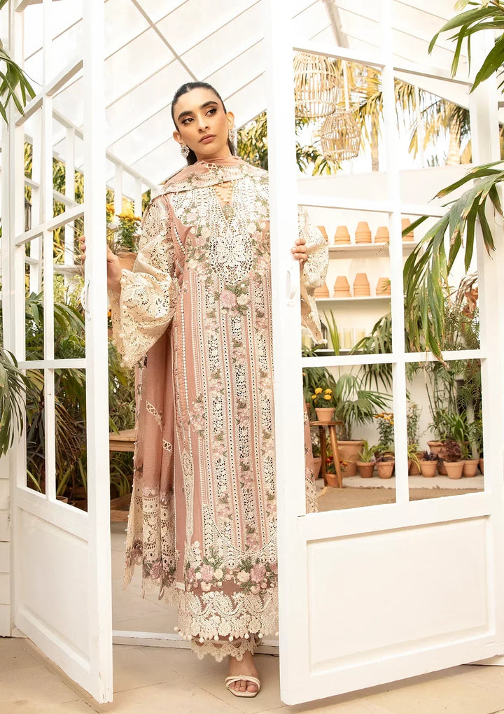 Elaf Luxury Embroidered Lawn Collection Unstitched 3Pc ELM - 12 SHAHANA - 3 Pieces Lawn - Zainabjees