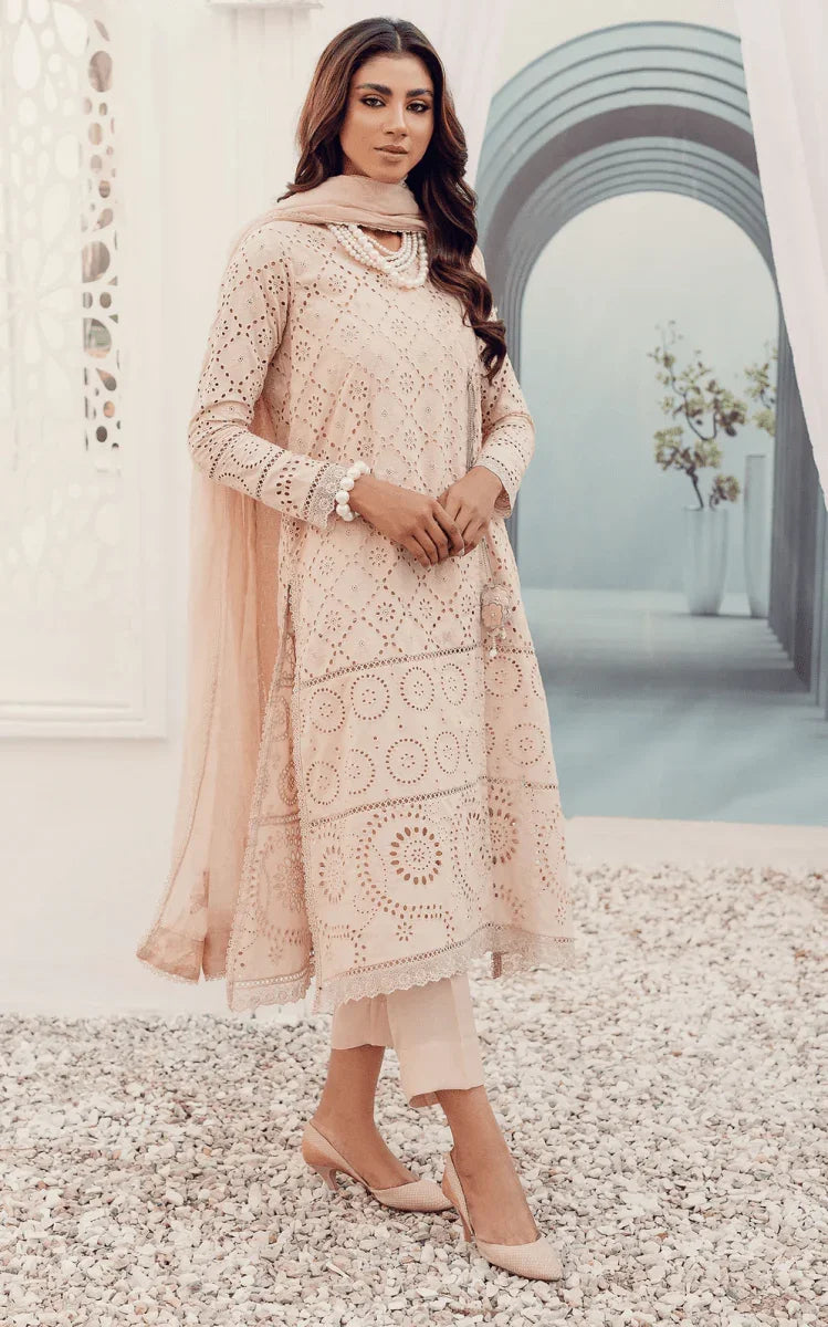 Sabeen Abbas Luxury Lawn Embroidered 3 Pc Chiken Kari Collection ELLIE - 3 Pieces Lawn - Zainabjees