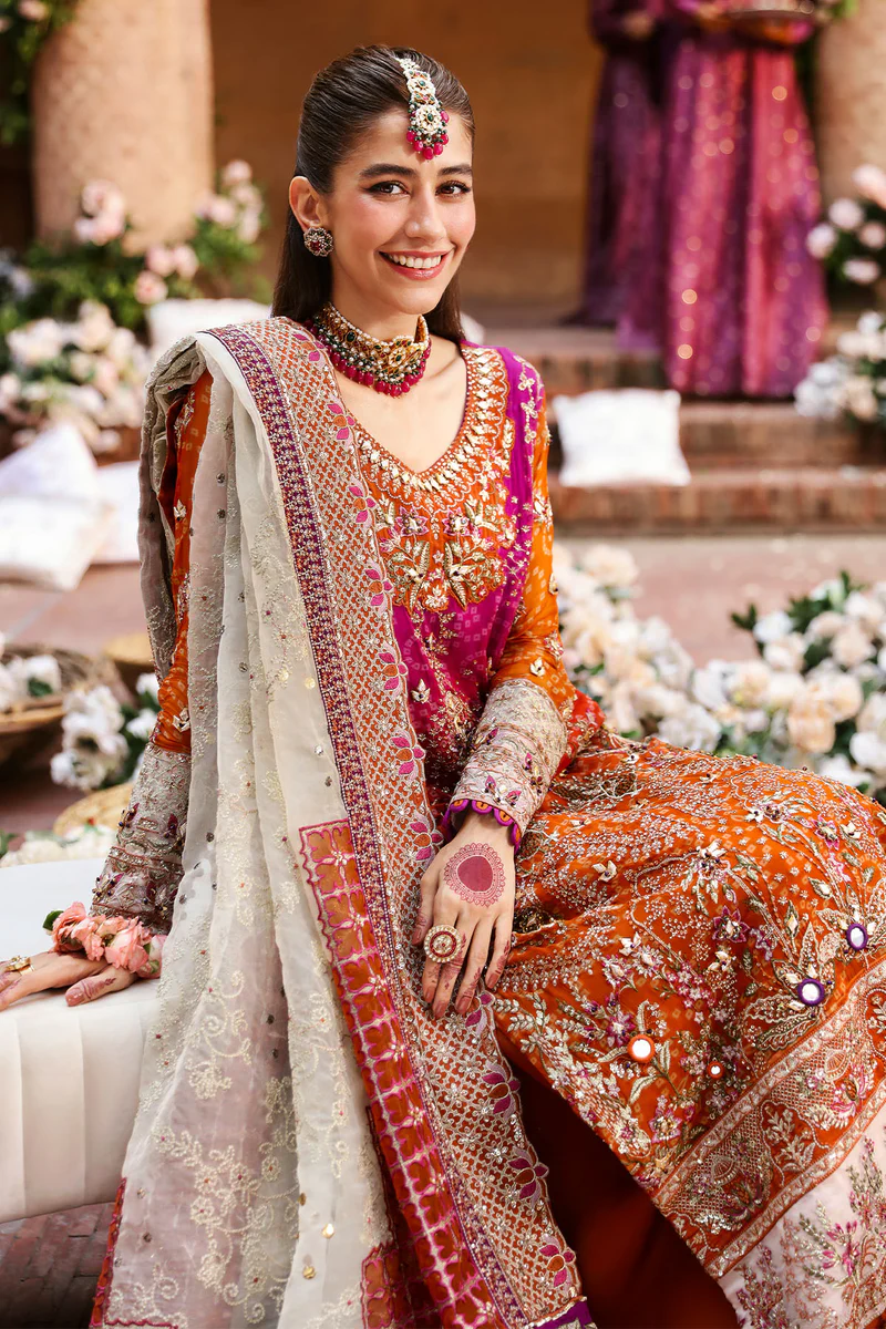 Nureh Jhoomro Embroidered Chiffon Unstitched 3Pc Suit NL 66 BANO