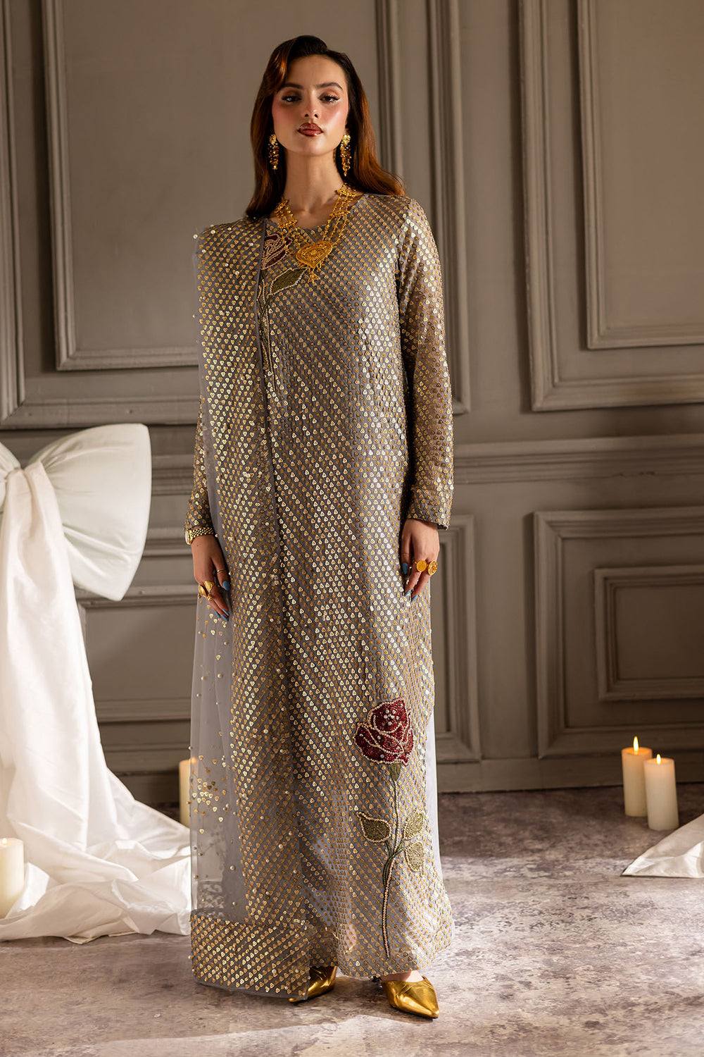 Nureh Luxury Chiffon Embroidered Unstitched Collection TW-16