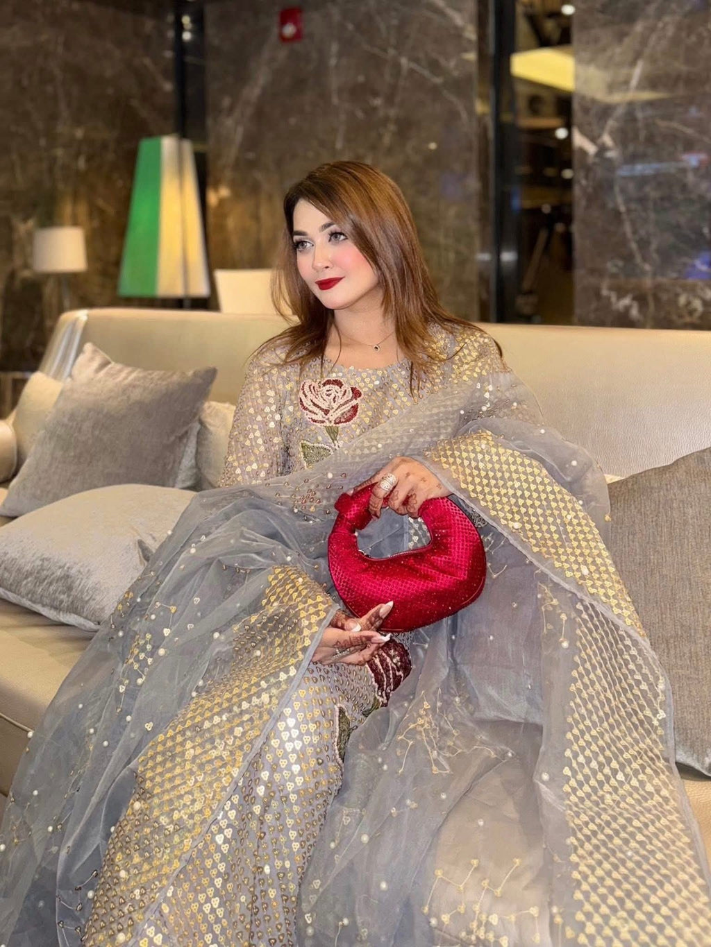 Nureh Luxury Chiffon Embroidered Unstitched Collection TW-16