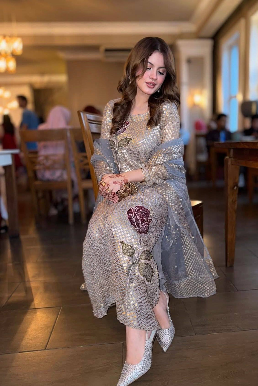 Nureh Luxury Chiffon Embroidered Unstitched Collection TW-16