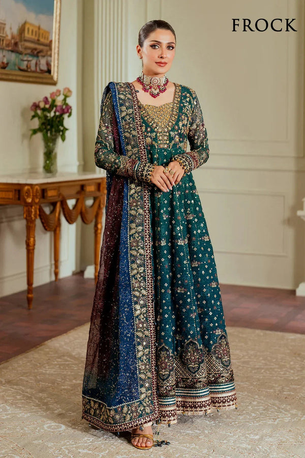 Baroque Luxury Chiffon Embroidered Unstitched  3 Piece CH13-03
