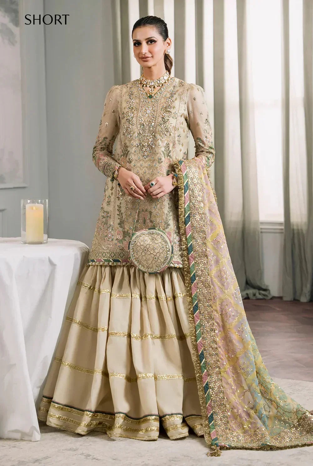 Baroque Chiffon Embroidered 3 Piece Unstitched Masuri CH12-04