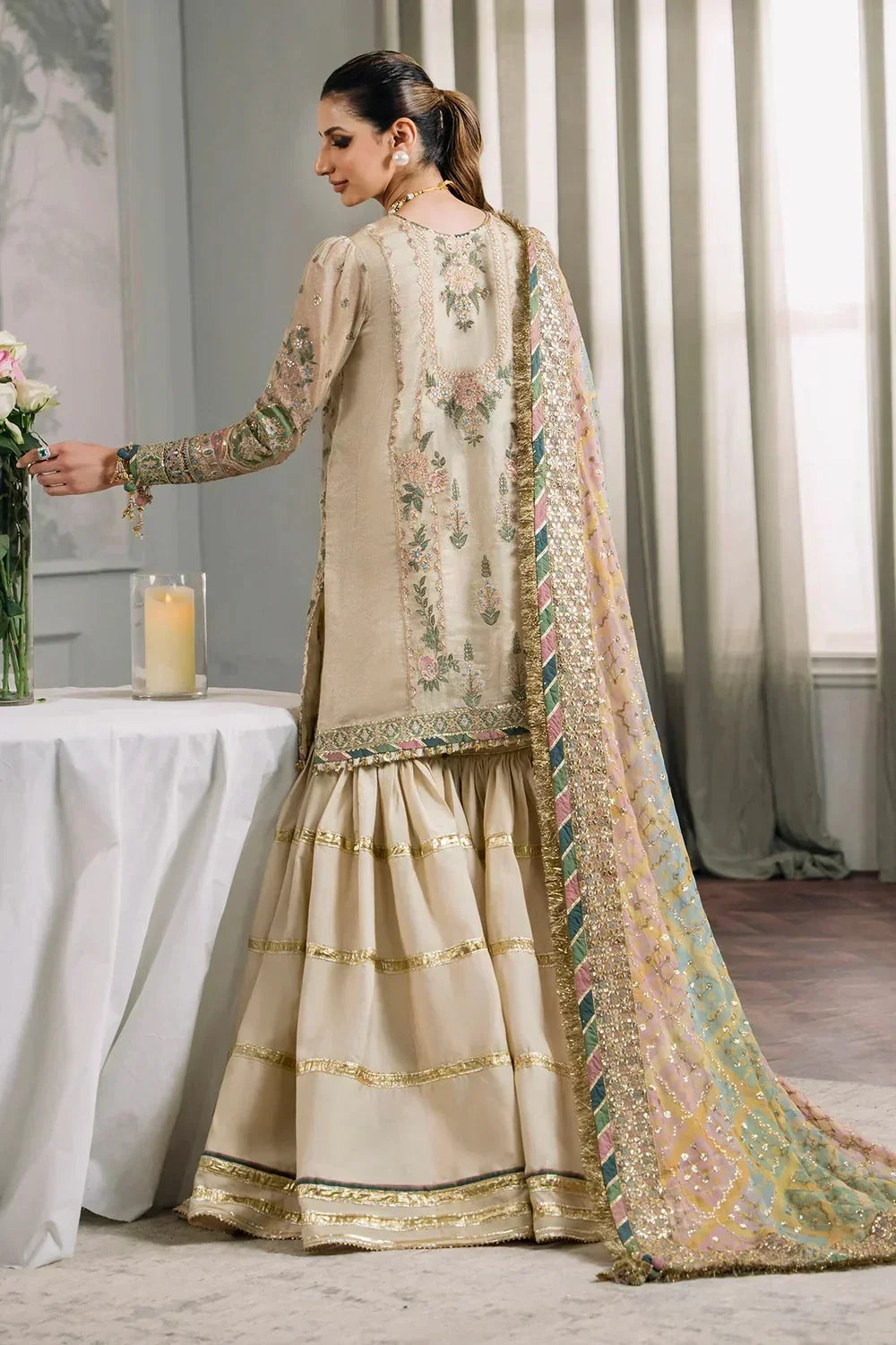 Baroque Chiffon Embroidered 3 Piece Unstitched Masuri CH12-04