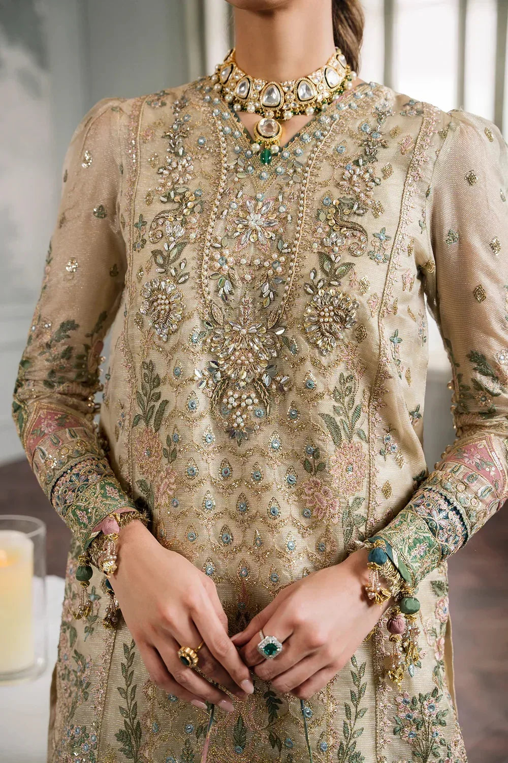 Baroque Chiffon Embroidered 3 Piece Unstitched Masuri CH12-04